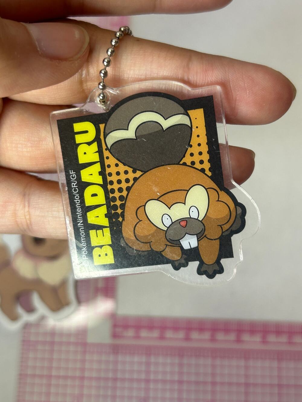 Bibarel Pokemon Seven-Eleven Limited Acrylic Keychain Charm